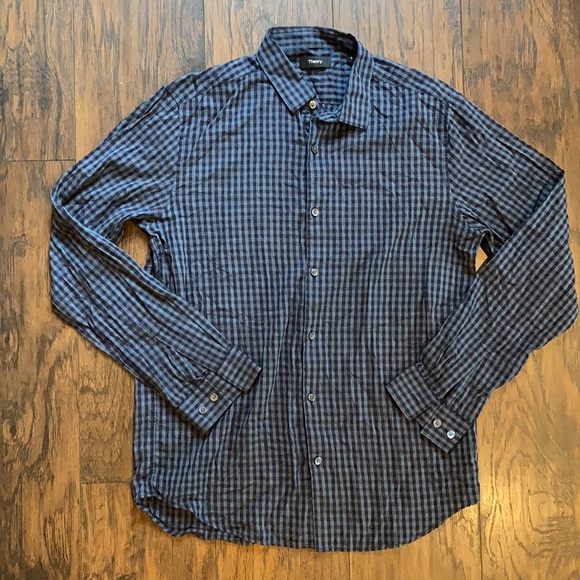 Theory Button Down Top - Picture 1 of 5